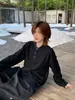 Suéter cárdigan nuevo estilo Otoño e Invierno 2025 Estilo Retro Americano Cuello Henry Manga Larga para Mujer Estilo Perezoso Casual Tejido de Punto Cuello en V