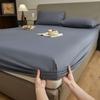 Lixar Chapéu de Cama Espessado Algodão Algodão Protetor de Colchão Peça Única Capa de Cama Simmons Pacote Completo Cor Sólida Colcha de Inverno