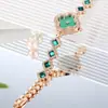 TikTok Live Hot Selling Hot Fashion Trevo de quatro folhas Pulseira Relógio de quartzo Casual All-match Relógio feminino Relógio feminino