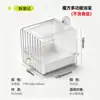 Gadget de doble uso para loro: comedero y bebedero transparente panorámico exterior para alimentar periquitos y ninfas en jaulas de pájaros