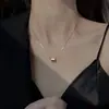 Collar para Cintura Fina para Mujer, Diseño de Nicho, Lujo Ligero, Sensación de Gama Alta, Colgante Más Vendido 2026, Cadena Sencilla de Acero de Titanio de Nicho