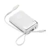 Nuevo power bank de 20000 mAh con pantalla digital chapada de carga súper rápida, con cordón portátil y cables duales integrados