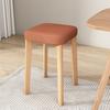 Banco Nórdico Pequeño Silla de Tela Tecnológica para el Hogar Almacenamiento para Sala de Estar Apilable Sencillo Madera Maciza Taburete Cuadrado para Vestidor