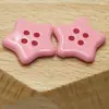 Botones de Estrella Lindos Más Vendidos, Materiales de Botones de Resina de Estrella de Cinco Puntas de Cuatro Agujeros de Alta Calidad para Manualidades DIY, Botones para Ropa de Muñecas