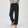Ropa de Hombre Fengshe / Pantalones Anchos Nuevos para Hombre 2026, Pantalones Casuales de Pinzas Retro Americanos de Moda, Pantalones Sueltos de Paracaidista