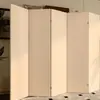 Biombo Plegable para Sala de Estar, Estilo Minimalista Moderno Color Crema, Adecuado para Dormitorio, Hogar, Oficina, Panel de Pantalla Blanco Hueso