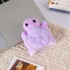 Peluche de Tortuga Pequeña de Dibujos Animados Relleno de Algodón Muñeca Linda Juguete Broche Colgante para Mochila Accesorios para Ropa Infantil