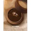 Anillo de Flor de Perla con Esmalte Rojo Goteante Moda para Mujer Versátil Índice de Mano de Gama Alta Anillo Super Hada Lujo Accesible Exquisito Anillo