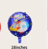 Tema de Anime Cumpleaños Infantil Astronauta Nave Espacial Cohete Globo de Película de Aluminio Diseño de Ciencia Ficción Globo Decorativo