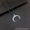 Collar Colgante Ojo del Diablo Cuerno Mitología Antigua Europea y Americana Cadena de Suéter de Venta Caliente Transfronteriza Accesorios de Comercio Exterior Al por Mayor