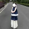 Conjunto de Verano para Niñas 2026 Nueva Moda Estilo Princesa Coreana Moda Casual Elegante Conjunto de Falda para Niños Mayores Vestido de Verano