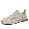 Novos Sapatos Casuais Masculinos Respiráveis de Malha Vazada para Primavera e Verão Sapatos Esportivos Modernos Antiderrapantes Resistentes ao Desgaste para o Dia a Dia