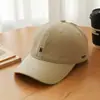 Gorra de Béisbol Versátil Estilo Coreano Japonés, Moderna y Sencilla, Gorra Deportiva de Copa Suave para Todas las Estaciones con Bordado de Letra Que Hace que la Cara Parezca Más Pequeña