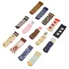 Funda para pata de mesa tejida funda protectora para manija de puerta dibujos animados doble capa resistente al desgaste antideslizante engrosada pata de silla pad protector de lana