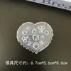 Molde de Silicona para Uñas con Diseño de Copo de Nieve en Relieve de Alta Transparencia Flor Sirena Mariposa Fabricación de Decoraciones para Uñas Molde Resistente a la Oxidación