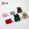 Mini caja portátil para anillos, organizador de joyas, con cierre a presión de franela, bolsa de tela para guardar joyas.
