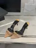 Zapatos de Tacón Alto 2025 Nuevo Verano Punta Fina Punta Abierta Sandalias Sexy Simples de Charol para Mujer Tacón de Aguja