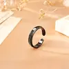 Anillo Abierto Ajustable Simple de Alta Gama Moda Versátil Diseño Creativo Estilo Minimalista Banda Lisa Temperamento Anillo de Apertura en Vivo