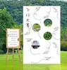 Festival Chongyang Jardim de Infância Atividade ao Ar Livre de Construção de Equipe Quadro de Assinaturas Jogos de Lançamento de Sacos de Feijão Adereços Planejamento de Casamento Parede de Fundo Placa KT