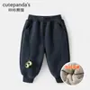 Pantalones de Terciopelo Kaka Panda para Niños Ropa de Invierno para Niños Pantalones Cálidos de Invierno para Niñas Bebé Bebé Pantalones para Niños de Otoño e Invierno