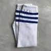 Meias de Três Listras Meias de Futebol Infantis Meias Infantis Meias de Uniforme Escolar Primavera e Outono Meias de Cheerleading para Meninos e Meninas Meias de Performance
