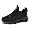 Zapatos Deportivos Casuales de Primavera para Hombre para Correr con Amortiguación de Aire y Aumento de Altura Versátiles para Adolescentes Zapatos de Papá Guerrero Negros Zapatos de Moda Negros