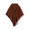 Bufanda Grande Triangular de Cachemir 100% Puro Estilo Nuevo Otoño e Invierno Cepillado Real Chal para Hombro y Cuello Pañuelo Exterior para Cheongsam