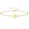 2026 Aliexpress Novo Estilo Pulseira de Pérola com 26 Letras, Fashion, Personalizada, Simples, Delicada, Estilo Retrô Joia de Mão para Mulheres
