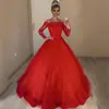 2027 Novo Estilo de Comércio Exterior Desejo Europeu e Americano Ombro a Ombro Decote V Justo Moda Mangas Bufantes Cauda Longa Vestido de Casamento Vestido com Acabamento em Renda