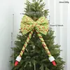 Novas Decorações de Laços para Árvore de Natal Transfronteiriças, Enfeites de Natal, Adereços e Decorações Criativas para Montagem de Cenário Atmosférico