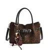 Bolso con Textura de Estampado de Leopardo para Mujer 2026 Nuevo de Moda Bolso de Mano de Gran Capacidad Bolso de Hombro Único Cruzado Chic de Moda Nicho