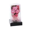 520 Flor Eterna Flor Seca Jabón Rosa Pantalla Acrílica Regalo de San Valentín Cumpleaños Adorno Terminado Decoración del Hogar