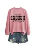 Você é Sempre Suficiente Amazon Ebay Site Independente Moda Personalizada Confortável Moletom Feminino