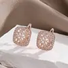 Pendientes Cuadrados de Circonita de Nuevo Diseño Transfronterizos para Mujer, Lujo Ligero, Pendientes de Alta Gama, Pendientes de Moda y Versátiles para Mujer