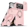 Adecuado para iPhone 18 Pro Max, Funda para Teléfono con Soporte de Ventana Deslizante, Cubierta Protectora Magnética Anti-Caídas para Montaje en Coche Apple 17