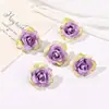 Cabezas de Flores de Rosa Simuladas con Borde Enrollado, Flores de Seda, Caja de Regalo de Amazon Materiales DIY Hechos a Mano, Decoración para Bodas y Hogar
