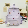 Nova Mochila Escolar Modelo 2025 para Alunas do Ensino Fundamental II e Médio, Mochila de Grande Capacidade Estilo Ins Nicho, Mochila de Viagem Estilo Japonês para Universitários