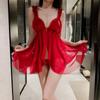 Talla Grande 100kg Ropa de Dormir Sexy para Mujer Puro Deseo Lencería Caliente Tentación Lencería Erótica No Necesita Quitarse Camisola de Juego para la Cama