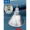 Pantalla de Lámpara Gruesa de LED con 6.5 Agujeros y Núcleo de Cobre, Cubierta Reflectante de Aluminio Industrial y Minera, Poste de Lámpara con Cable Colgante, Cadena Colgante para Almacén de Fábrica