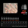 Arte de Uñas Arte de Uñas Ultra-delgado Sin Rastro Uso Extensión de Uñas Sin Limar Transparente Semimate Pegatina Completa Medio Pegatina Parche para Uñas