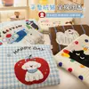 Toalla de Algodón Cachorro de Manzana Colcha Bordada Pieza Única Cartoon Colcha Acolchada de Algodón Puro Colchón Tatami Universal para Todas las Estaciones