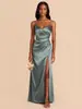 Vestido de Noiva Leve Sexy com Alça Fina Modelo Novo Verão 2026 Comércio Exterior Aliexpress Cor Sólida Vestido de Festa Fornecimento Internacional