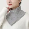Bufanda de lana para cuello otoño e invierno protección para el cuello columna cervical bufanda gruesa cálida bufanda tejida bufanda triangular moda jersey cuello falso