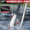 Cuchillo de Mano Forjado de Acero de Alto Manganeso Hecho a Mano de Acero de Alta Dureza para Partir Leña y Cortar Árboles, Cuchillo Curvo para Exterior