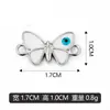 Lote misto K branco de dupla suspensão borboleta gotejamento de óleo multicolorido pulseira de berloque pingente acessórios de colar DIY venda direta do fabricante