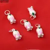 Acessórios de Prata Esterlina 99 Prata Pura Peixe Pequeno Urso Cotovelo Gota de Cola Óleo Acessórios Retrô 3D Prata Dura DIY Materiais Manuais