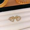 S925 agulha de prata cheia de diamantes lindos brincos de pérolas nicho design simples brincos de temperamento brincos de alta qualidade atacado