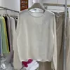 Suéter Tejido de Hilo de Papel Japonés de Alta Gama Sin Costuras para Mujer Hong Kong y American Apparel Modelo Nuevo 2026 Color Sólido Transpirable Top de Manga Raglán
