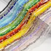 Cuentas Elásticas de 4 mm Cuentas de Bola de Cristal Cuentas Redondas de Cristal de 96 Caras Cuentas Sueltas Accesorios para Manualidades Hechas a Mano Material