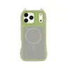 Funda Magnética 2 en 1 con Orejas de Gato para Apple 17PROMAX, Sencilla y Personalizada, 16pro Estilo Coreano, 13/11
